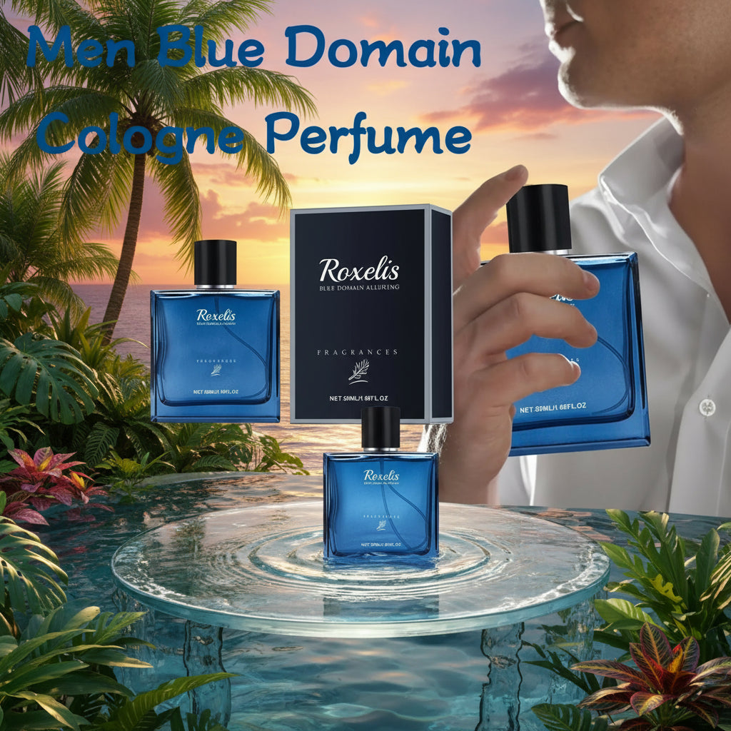  Men's  "Her Apex" cologne perfume with packaging and a person holding the bottle. 